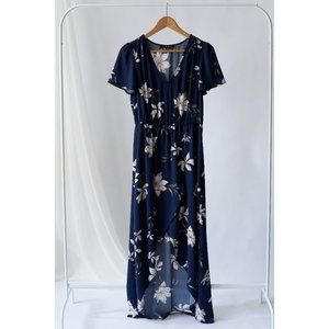 Dynamite Floral High-Low Maxi Dress